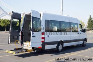 wheelchair acces disabled minivan car rental istanbul turkey